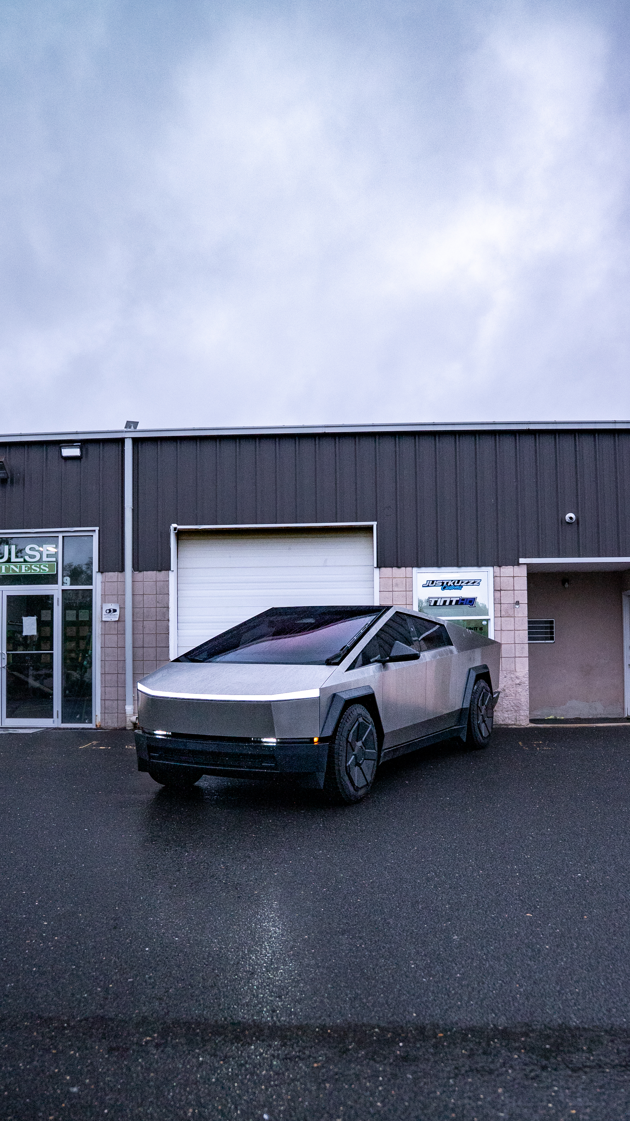 Cybertruck window tint project at TintHQ